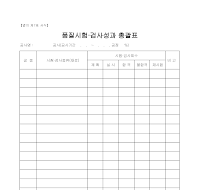 품질시험,검사대장총괄표 품질시험,검사대장총괄표